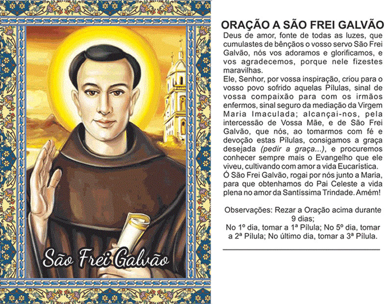 Oração a São Frei Galvão