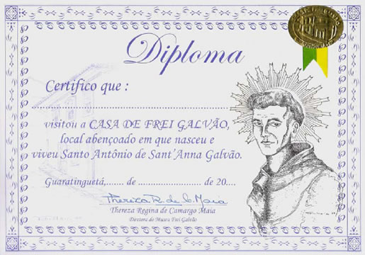 2007: Frei Galvão - Protetor dos Caminhantes, Ciclistas e Cavaleiros